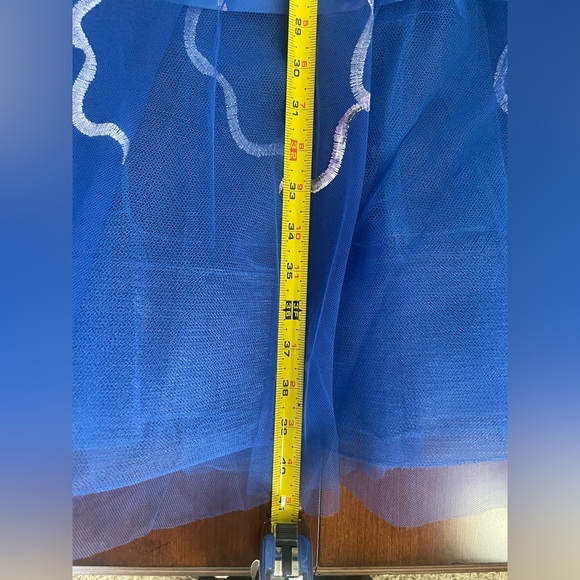 Marchesa Notte Embroidered Strapless Tulle Cocktail Dress Size 6 - Picture 8 of 10